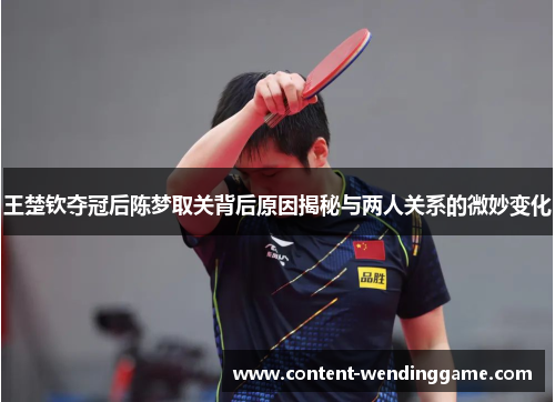 王楚钦夺冠后陈梦取关背后原因揭秘与两人关系的微妙变化
