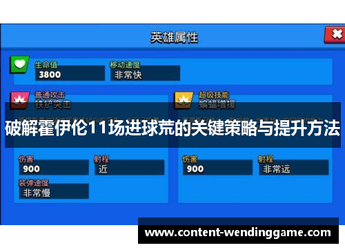 破解霍伊伦11场进球荒的关键策略与提升方法