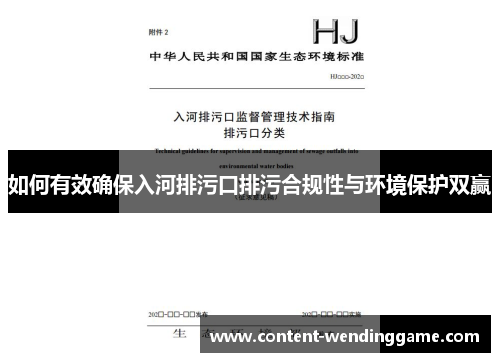 如何有效确保入河排污口排污合规性与环境保护双赢