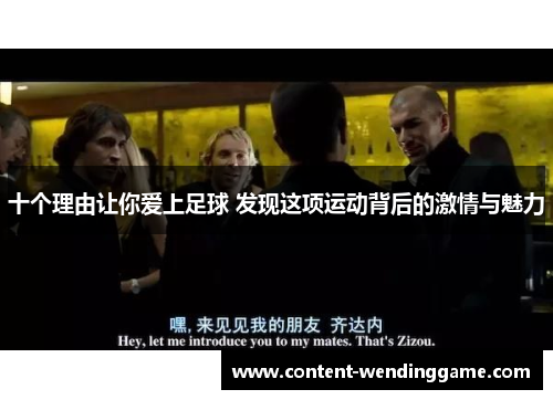 十个理由让你爱上足球 发现这项运动背后的激情与魅力